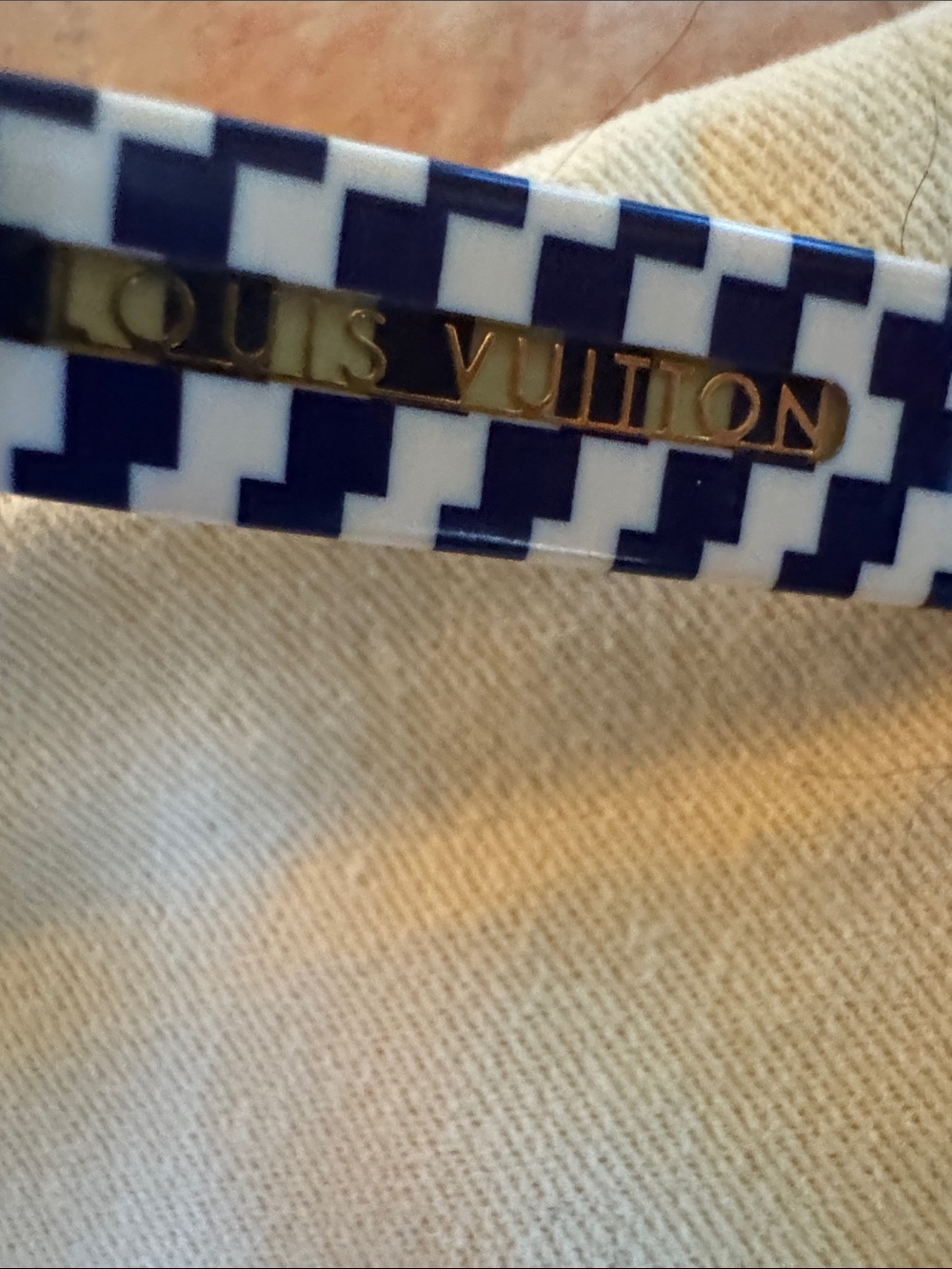 Louis Vuitton Deep Royal Blue Checkerboard with Dustbag - Picture 4 of 4